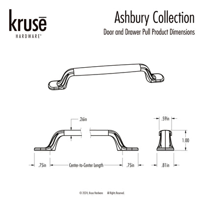 (10pk) Ashbury Door and Drawer Pull