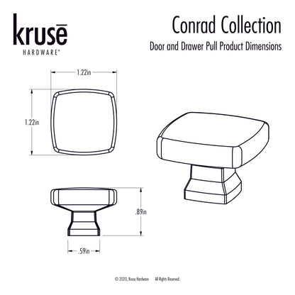 (10pk) Conrad Door and Drawer Knob